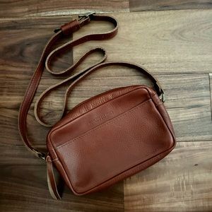 Portland Leather Brown Crossbody Bag